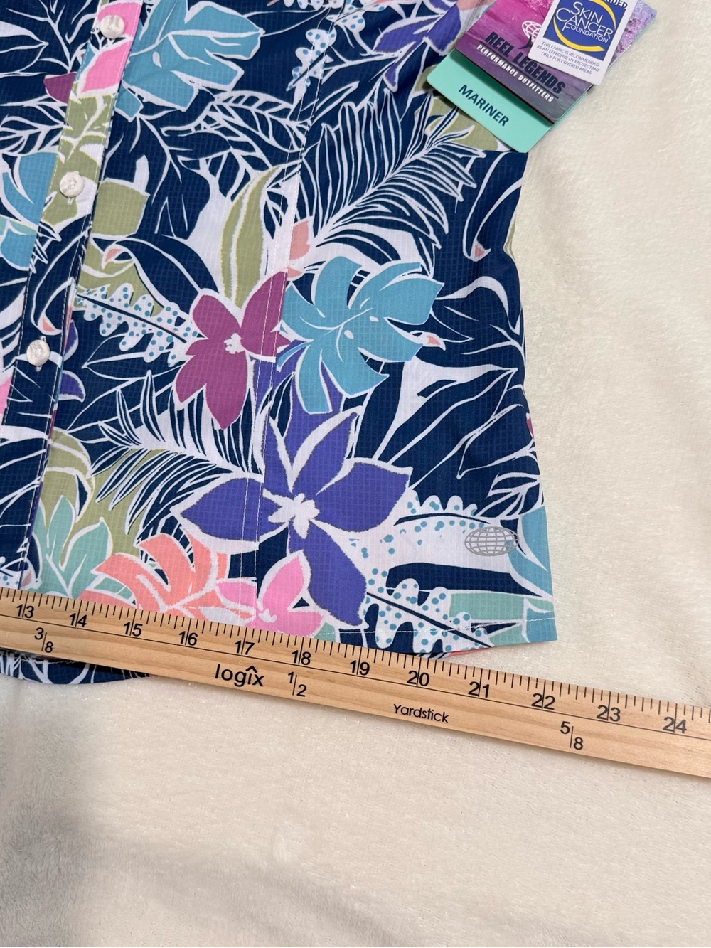 Reel Legends:Sleeveless Tropical Button-DownShirt - Size L - NWT - Picture 6 of 15